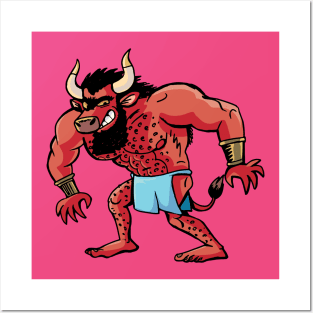 Greek Minotaur from Crete Posters and Art